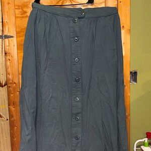 Midi button up skirt